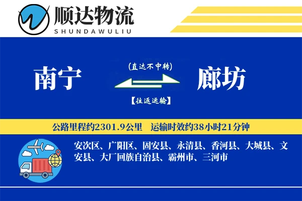 南宁到廊坊物流公司-生鲜运输专线「一站式服务」