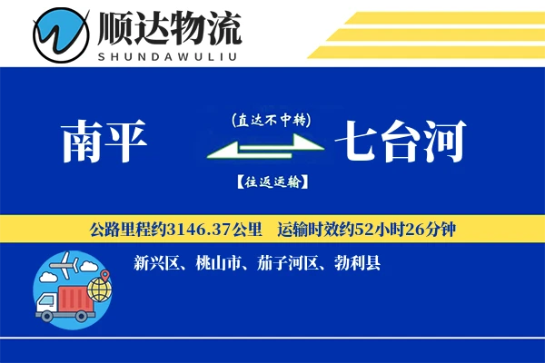南平到七台河物流公司