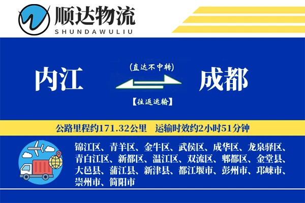 内江到成都物流公司-生鲜货运专线「数据驱动」