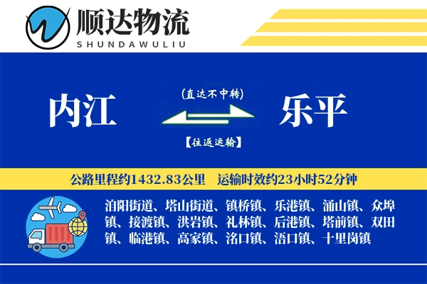 内江到乐平物流公司