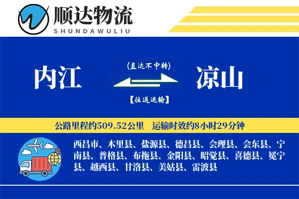 内江到凉山物流公司