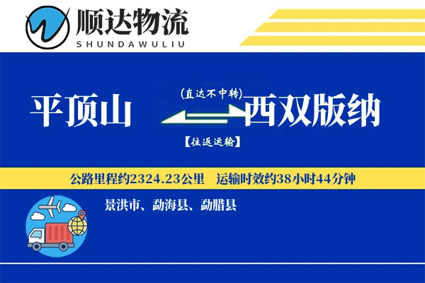 平顶山到西双版纳物流公司