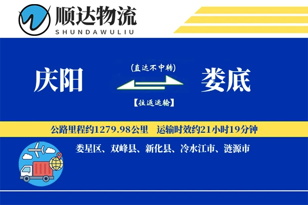 庆阳到娄底物流公司