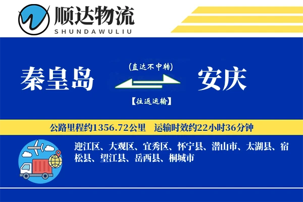 秦皇岛到安庆物流公司