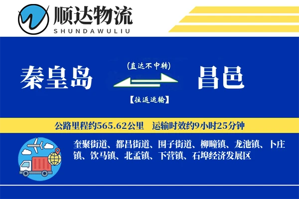 秦皇岛到昌邑物流公司