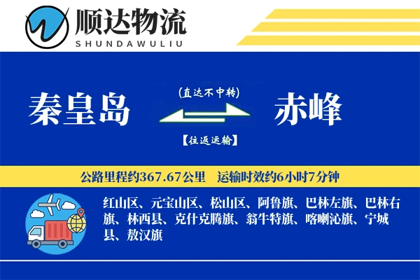秦皇岛到赤峰物流公司