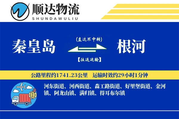秦皇岛到根河物流公司