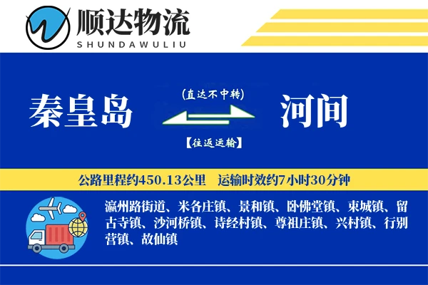 秦皇岛到河间物流公司