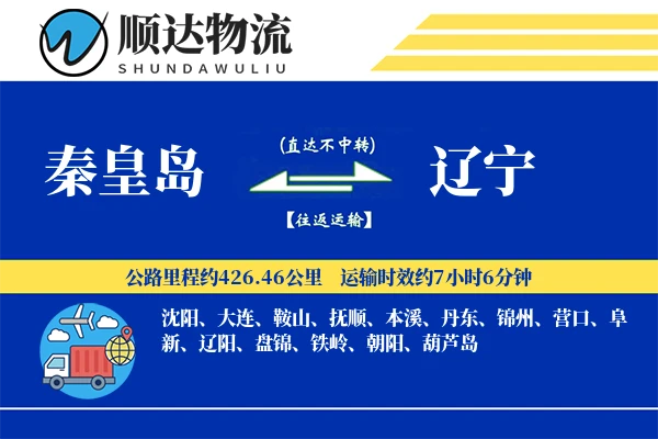 秦皇岛到辽宁物流公司-电商运输专线「合同物流」