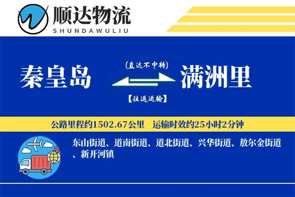 秦皇岛到满洲里物流公司