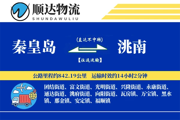 秦皇岛到洮南物流公司