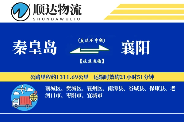 秦皇岛到襄阳物流公司-大件物流专线「打包服务」