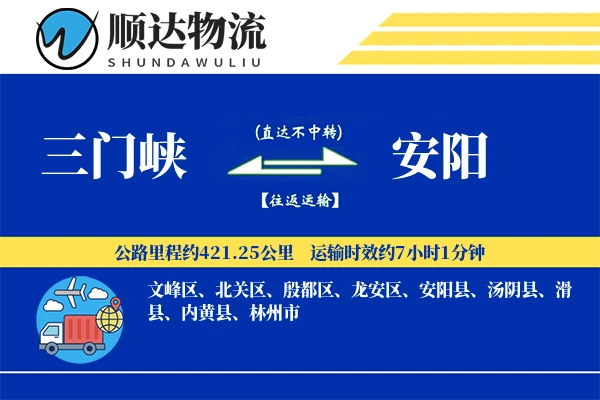 三门峡到安阳物流公司
