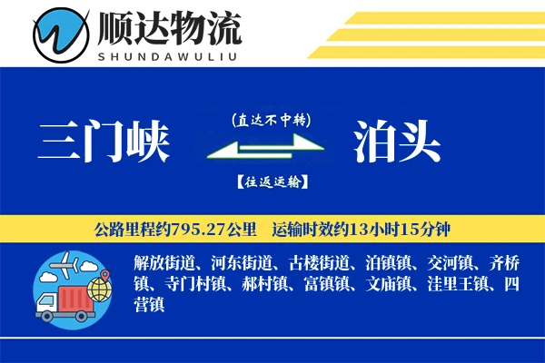 三门峡到泊头物流公司