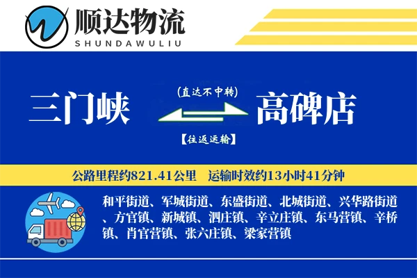 三门峡到高碑店物流公司