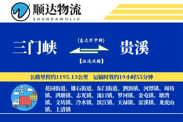 三门峡到贵溪物流公司