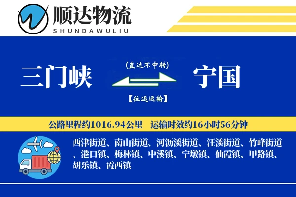 三门峡到宁国物流公司