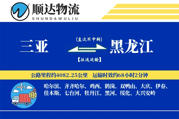 三亚到黑龙江物流公司-危险品物流专线「定制化方案」