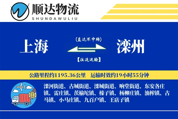 上海到滦州物流公司