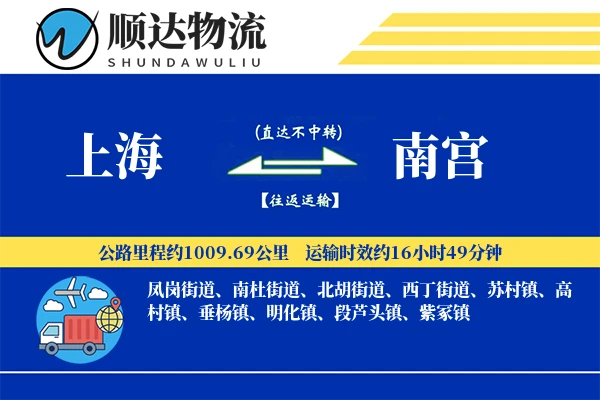 上海到南宫物流公司-甩挂物流专线「多式联运」