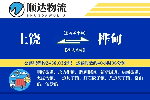 上饶到桦甸物流公司