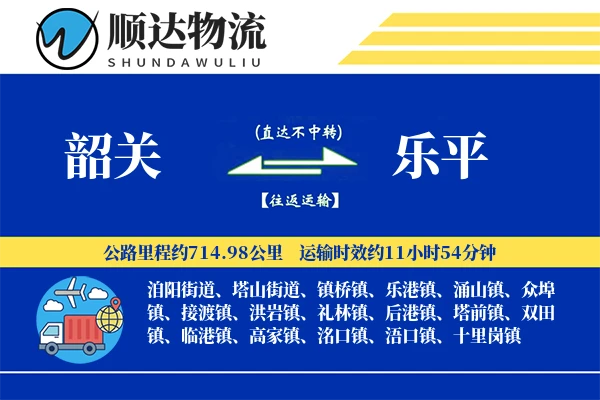 韶关到乐平物流公司