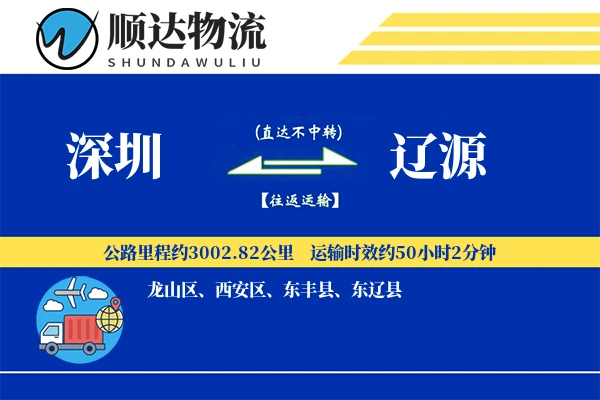深圳到辽源物流公司