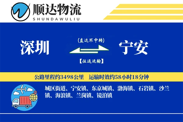 深圳到宁安物流公司-大件运输专线「限时达服务」