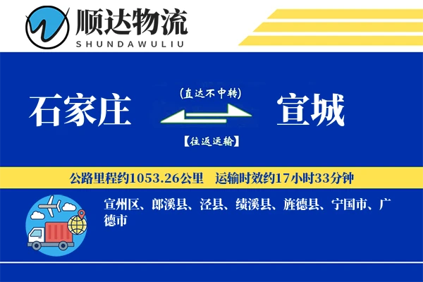 石家庄到宣城物流公司