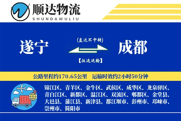 遂宁到成都物流公司
