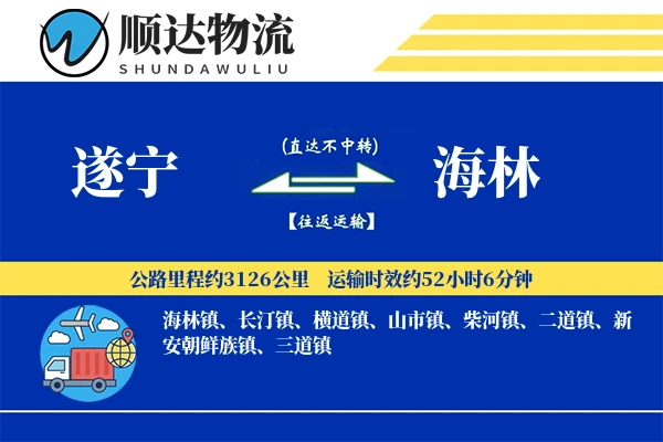 遂宁到海林物流公司