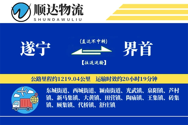 遂宁到界首物流公司