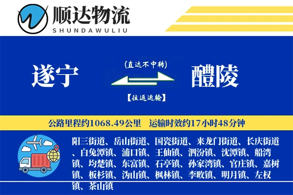 遂宁到醴陵物流公司