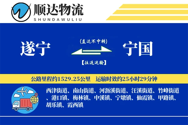 遂宁到宁国物流公司