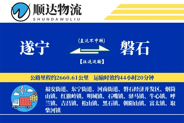 遂宁到磐石物流公司