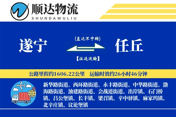遂宁到任丘物流公司