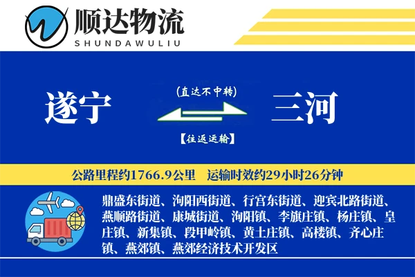 遂宁到三河物流公司