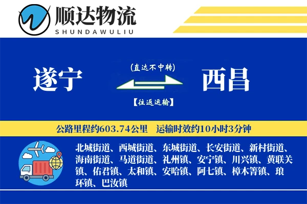 遂宁到西昌物流公司