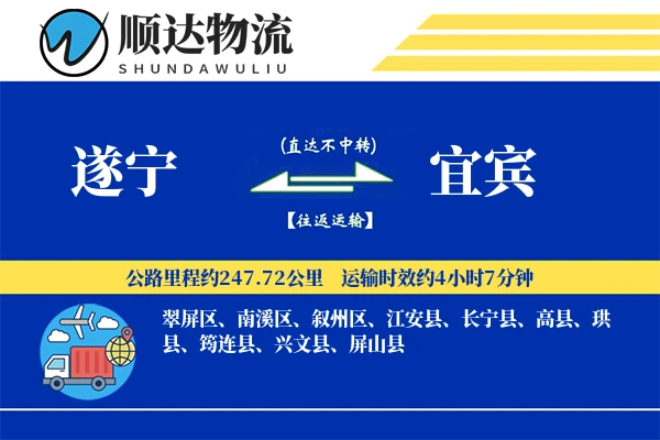 遂宁到宜宾物流公司