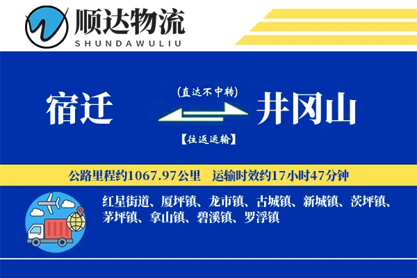 宿迁到井冈山物流公司