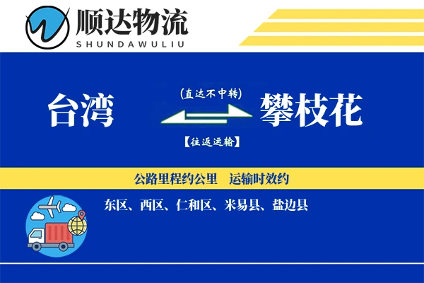 台湾到攀枝花物流公司