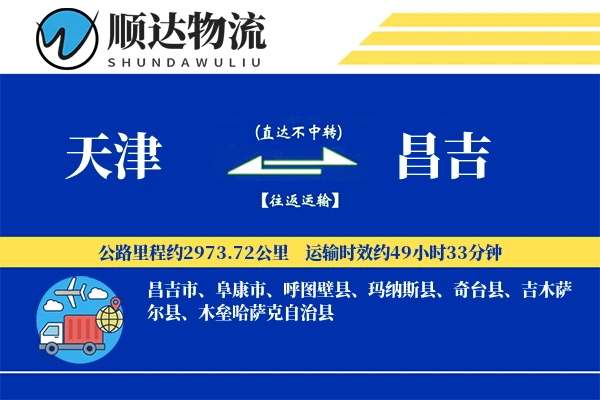 天津到昌吉物流公司