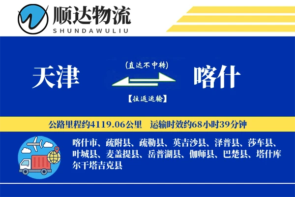 天津到喀什物流公司