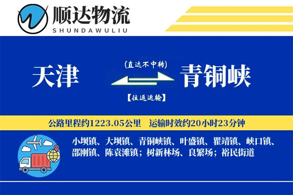 天津到青铜峡物流公司-整车物流专线「机动性强」