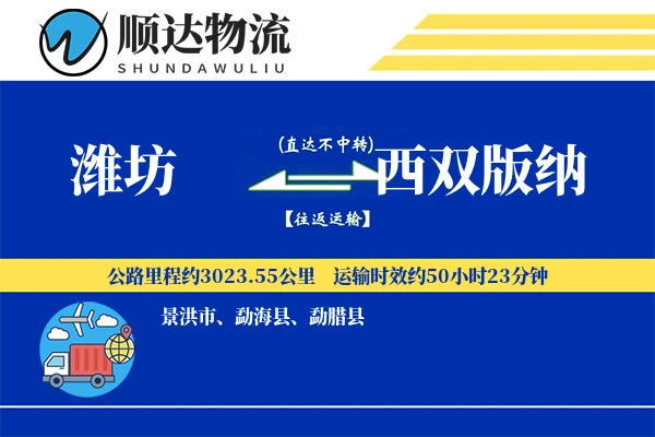 潍坊到西双版纳物流公司