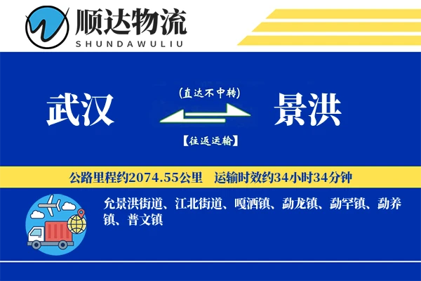 武汉到景洪物流公司