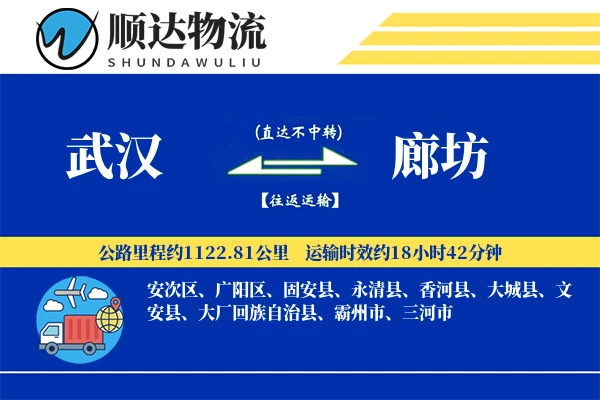 武汉到廊坊物流公司