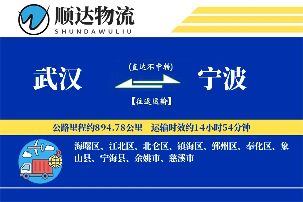 武汉到宁波物流公司