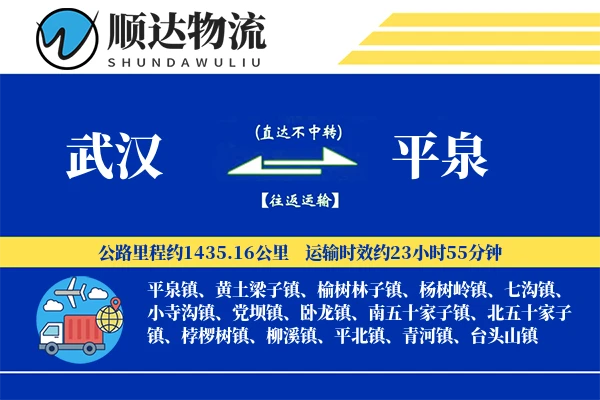 武汉到平泉物流公司