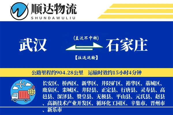 武汉到石家庄物流公司